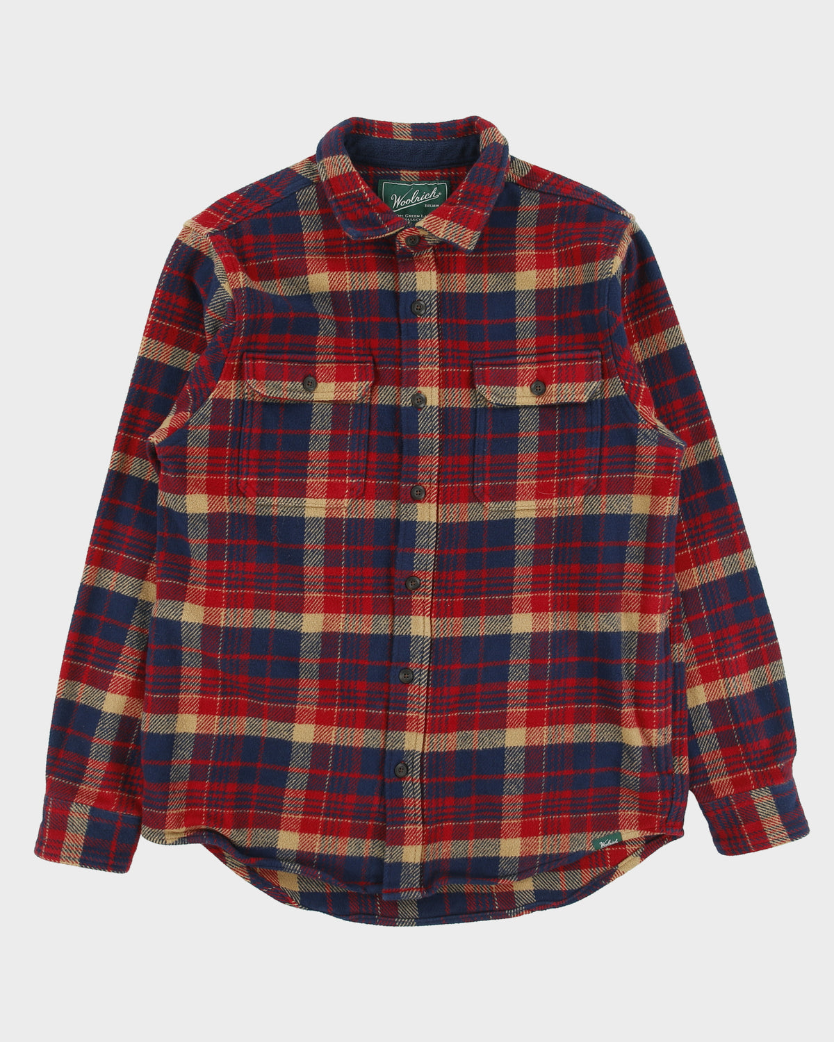 Vintage Woolrich Green Label Collection Plaid Long Sleeve Flannel Over Shirt - S