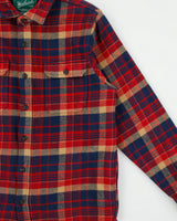 Vintage Woolrich Green Label Collection Plaid Long Sleeve Flannel Over Shirt - S