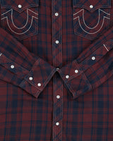 Vintage True Religion Plaid Pearl Snap Button Long Sleeve Western Flannel Shirt - XXL