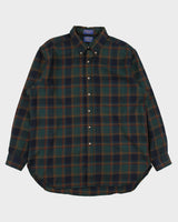Vintage Pendleton Tartan Plaid Wool Long Sleeve Sir Pendleton Shirt - XL
