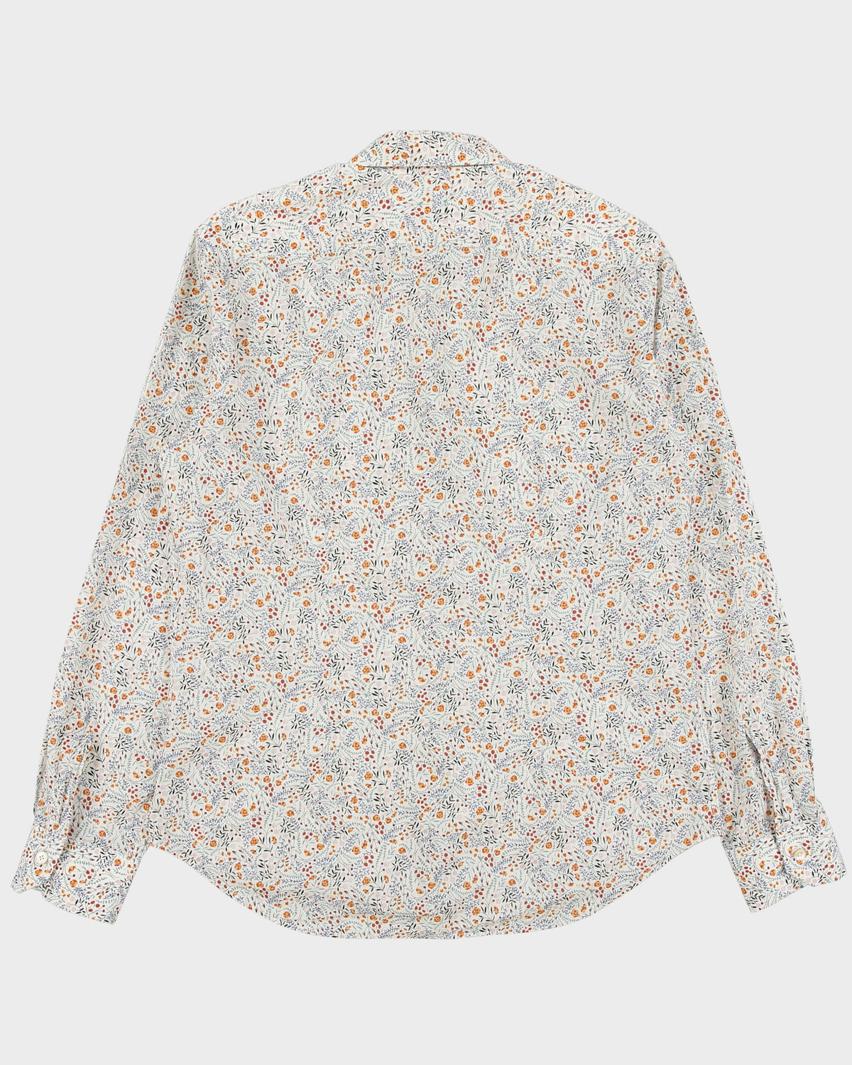 Paul Smith Organic Floral Made In Italy Modern Fit Long Sleeve Shirt - L
