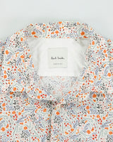 Paul Smith Organic Floral Made In Italy Modern Fit Long Sleeve Shirt - L