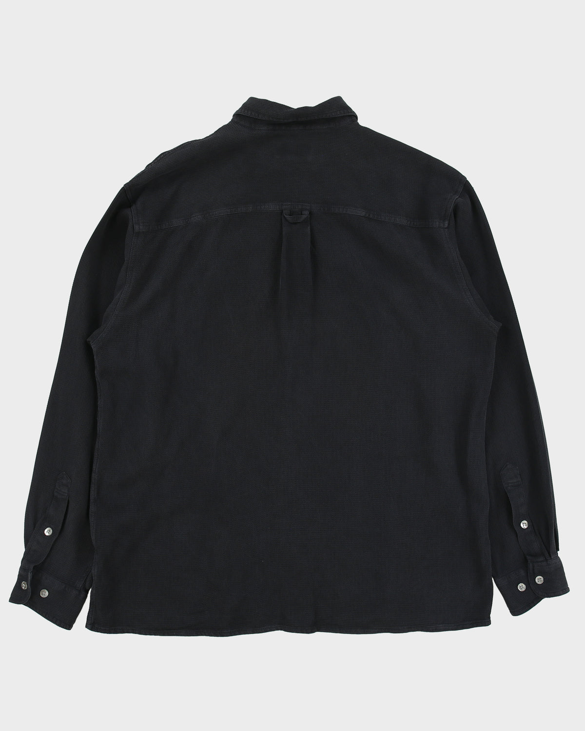 Vintage 1990s Hugo Boss Woven Silk Long Sleeve Pocket Shirt - L