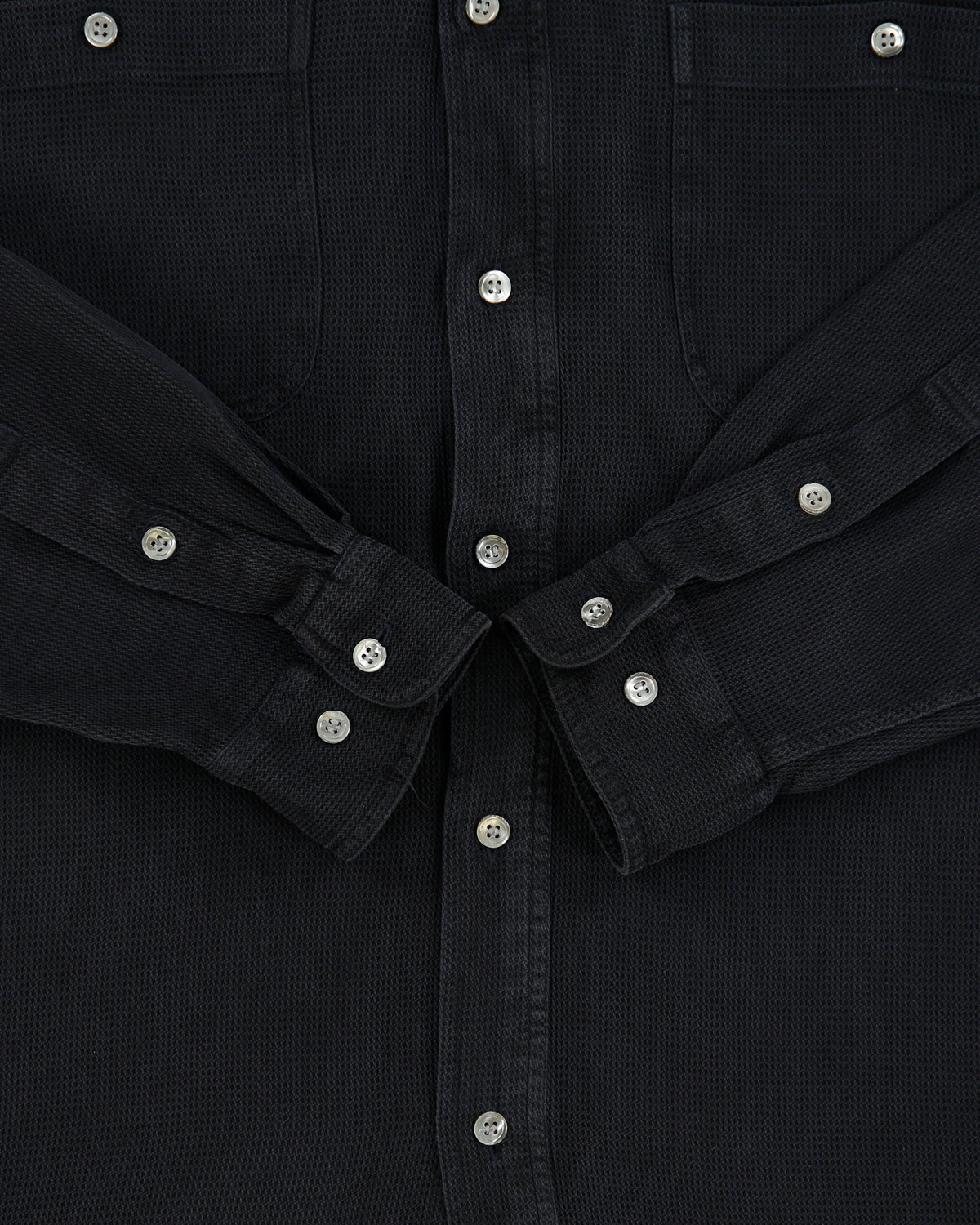 Vintage 1990s Hugo Boss Woven Silk Long Sleeve Pocket Shirt - L