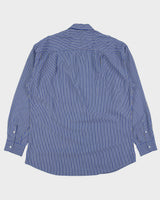 Vintage 1990s Ermenegildo Zenga Striped Long Sleeve Shirt - XL