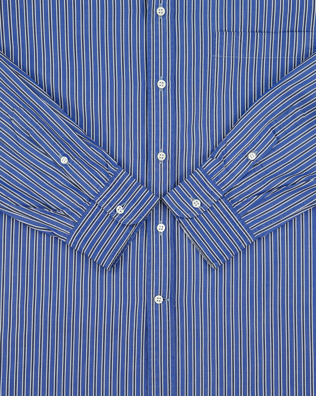 Vintage 1990s Ermenegildo Zenga Striped Long Sleeve Shirt - XL