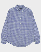 Polo Ralph Lauren Gingham Slim Fit Long Sleeve Oxford Shirt - L