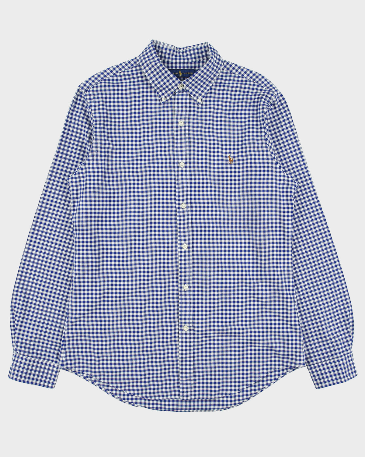 Polo Ralph Lauren Gingham Slim Fit Long Sleeve Oxford Shirt - L