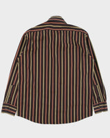 Vintage Y2K 00s Paul Smith Stitch Striped Made In Italy Long Sleeve Shirt - L