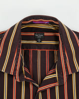 Vintage Y2K 00s Paul Smith Stitch Striped Made In Italy Long Sleeve Shirt - L