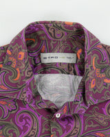 Vintage Y2K 00s Etro Pima Cotton Classic Paisley Long Sleeve Shirt - L