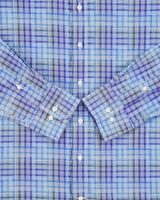 Vintage Y2K 00s Etro Gingham Plaid Long Sleeve Gradient Shirt - XL