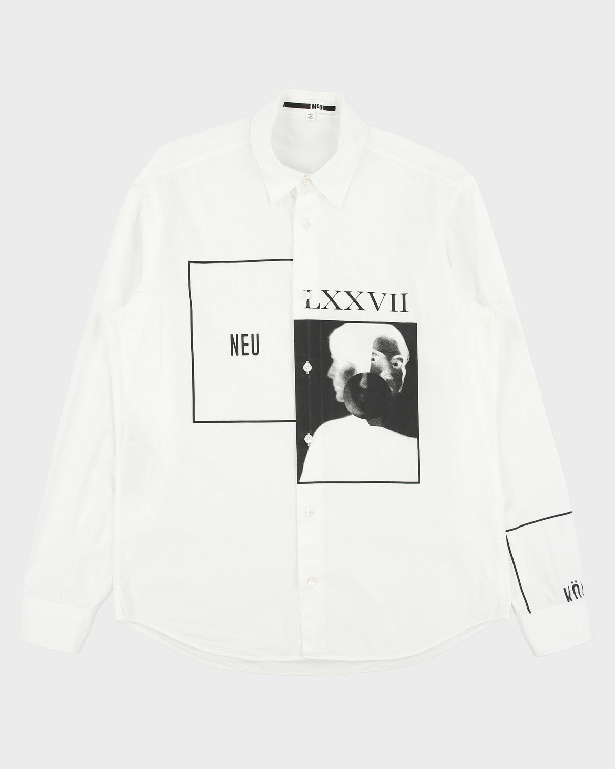 S/S 2016 McQ Alexander McQueen Neu LXXVII Long Sleeve Shirt - M