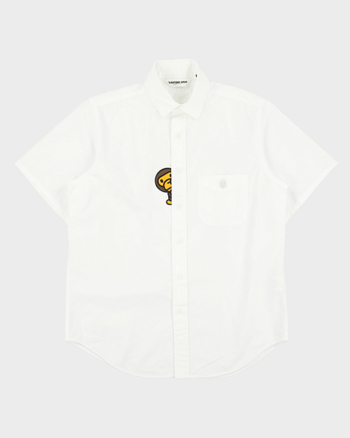 Vintage A Bathing Ape Classics Made In Japan Short Sleeve Baby Milo Shirt - L