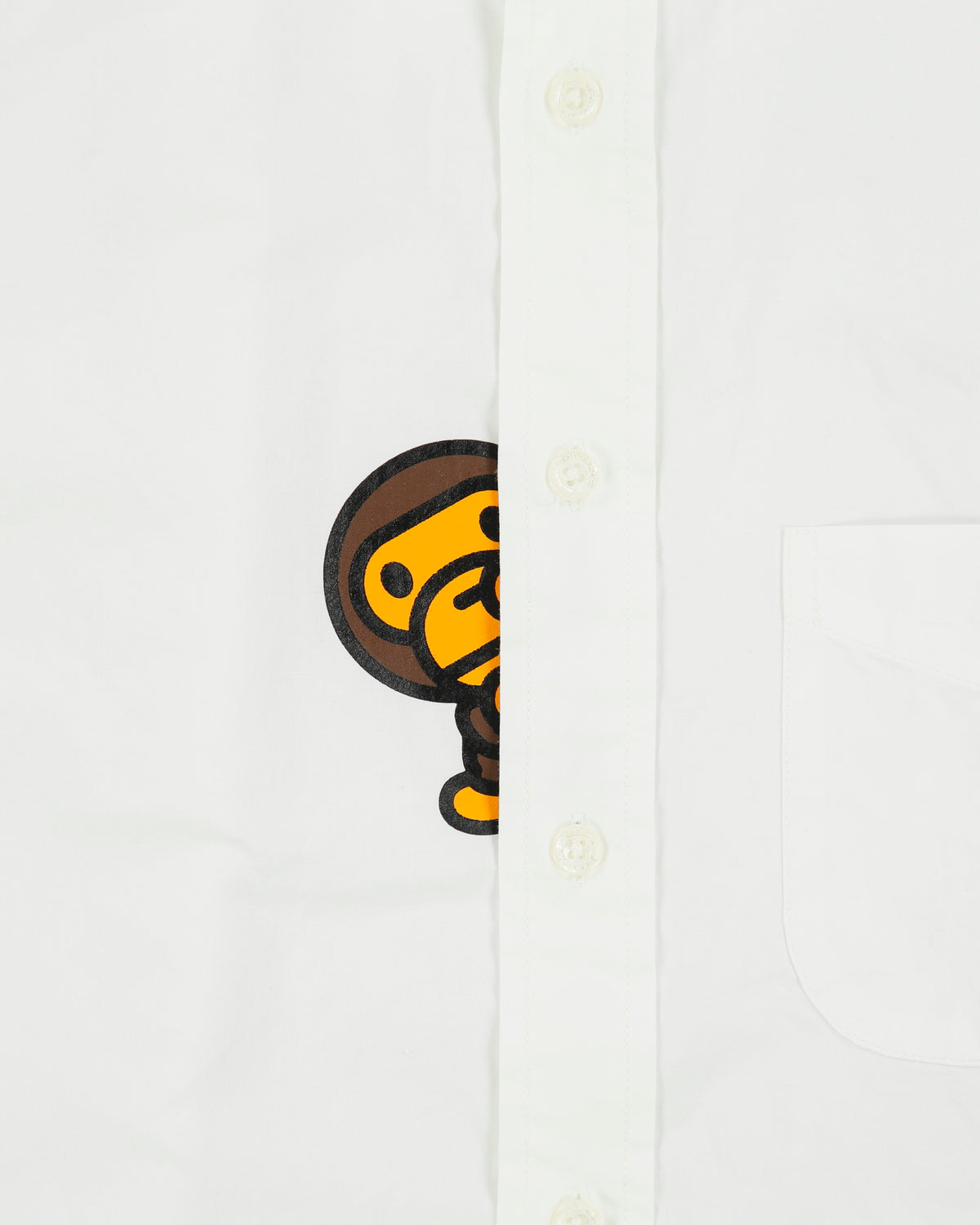 Vintage A Bathing Ape Classics Made In Japan Short Sleeve Baby Milo Shirt - L