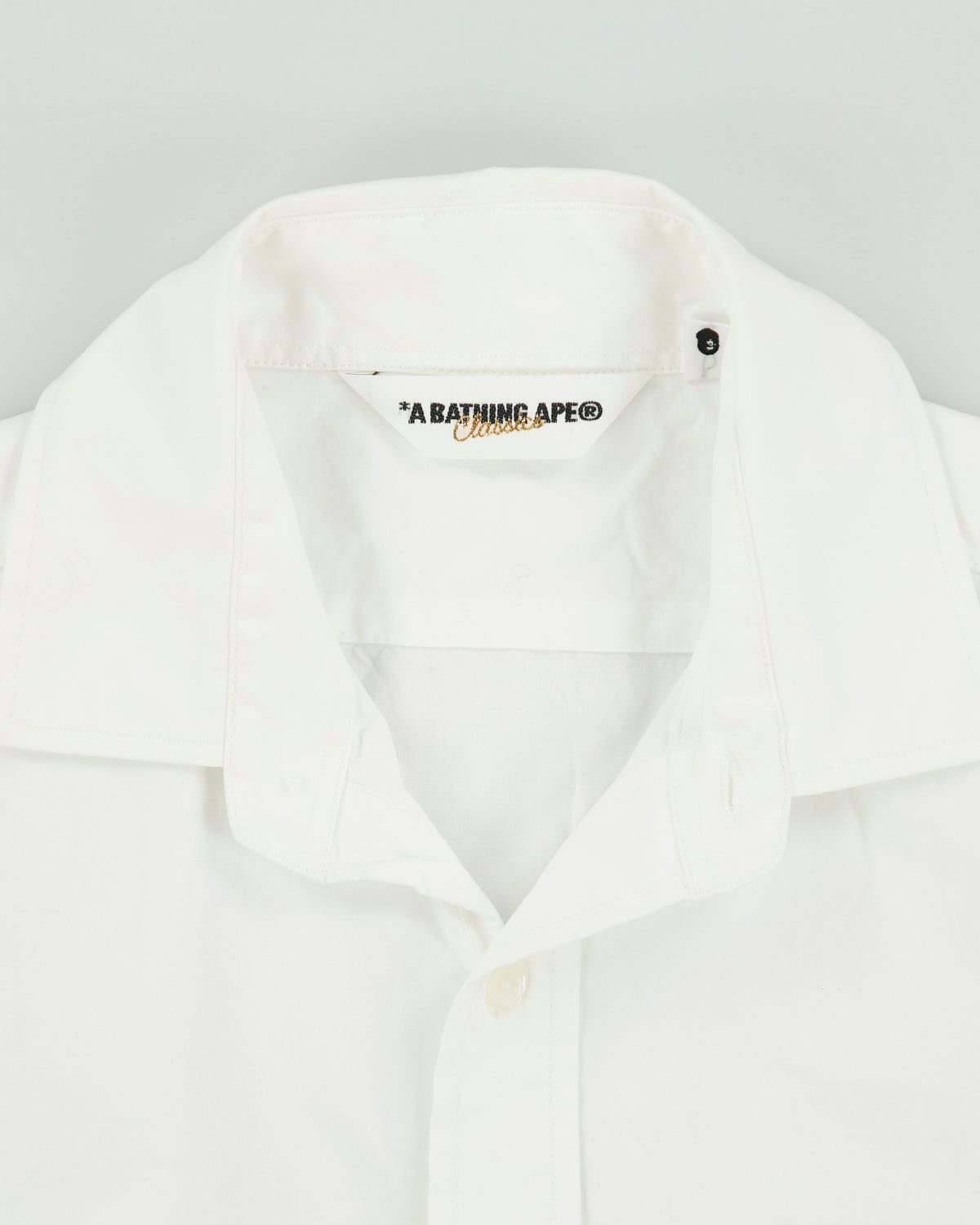 Vintage A Bathing Ape Classics Made In Japan Short Sleeve Baby Milo Shirt - L