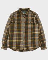 Woolrich Green Label Collection Plaid Heavyweight Flannel Long Sleeve Over Shirt - XL