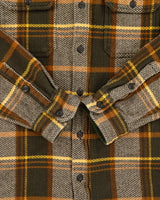 Woolrich Green Label Collection Plaid Heavyweight Flannel Long Sleeve Over Shirt - XL