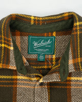 Woolrich Green Label Collection Plaid Heavyweight Flannel Long Sleeve Over Shirt - XL
