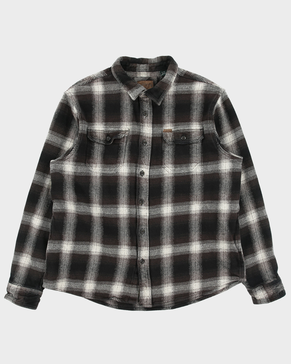Orvis Heavyweight Plaid Long Sleeve Flannel Over Shirt - XL