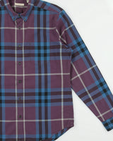 Vintage Burberry Brit Large Nova Check Long Sleeve Shirt - L