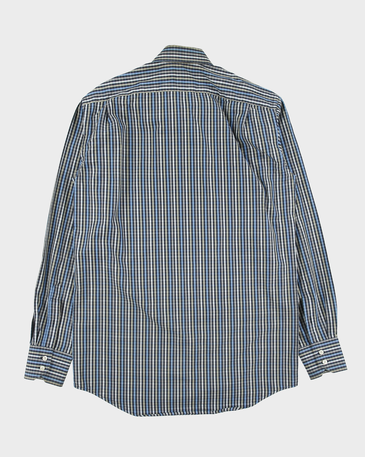 Vintage Y2K 00s Lacoste Gingham Plaid Long Sleeve Shirt - M