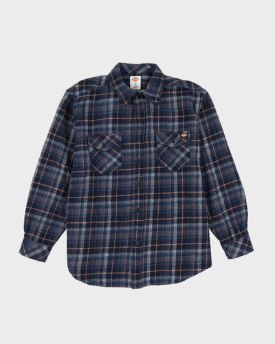 Dickies Blue Checked Flannel Shirt - L
