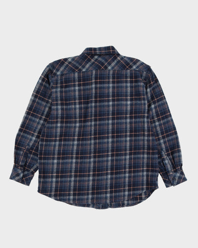 Dickies Blue Checked Flannel Shirt - L