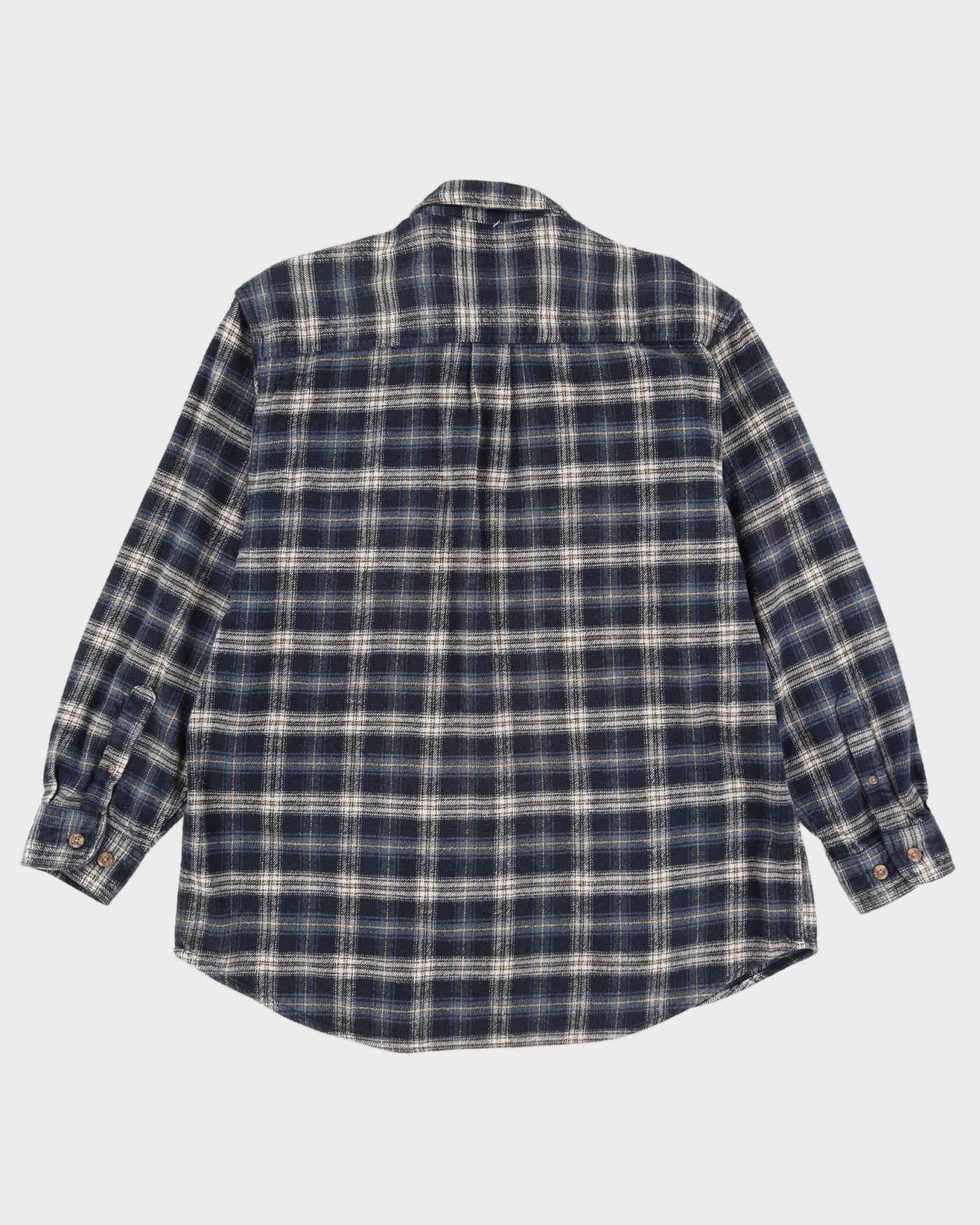 00s Fields & Stream Blue Checkered Flannel Shirt - L