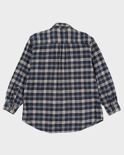 00s Fields & Stream Blue Checkered Flannel Shirt - L