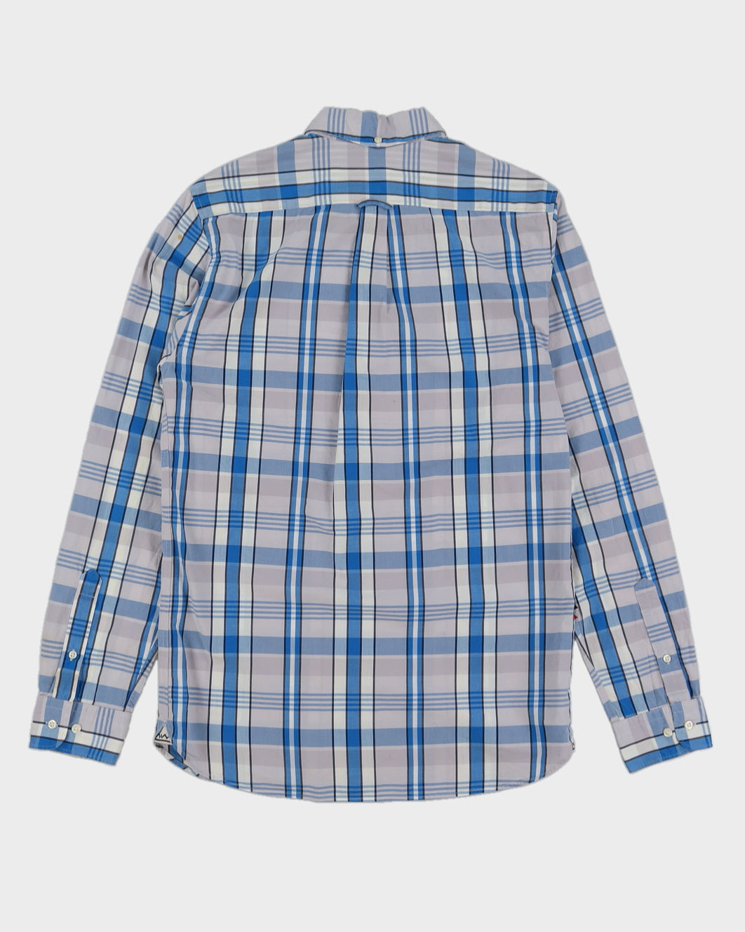 Lacoste Live Blue Checked Long Sleeved Shirt - S