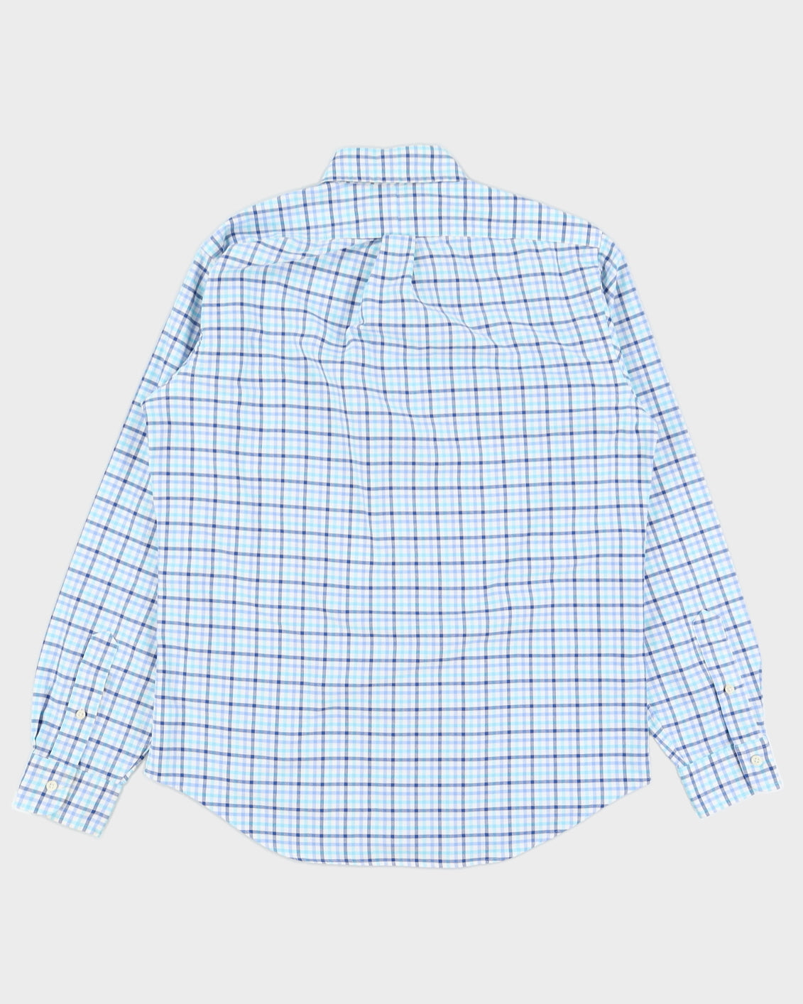 Ralph Lauren Men's Blue Gingham Shirt - M