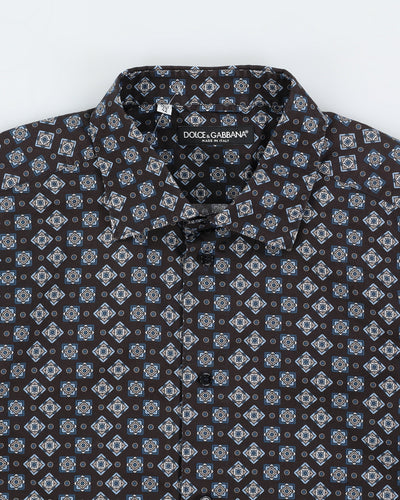 Dolce & Gabbana Printed Long Sleeve Shirt - L