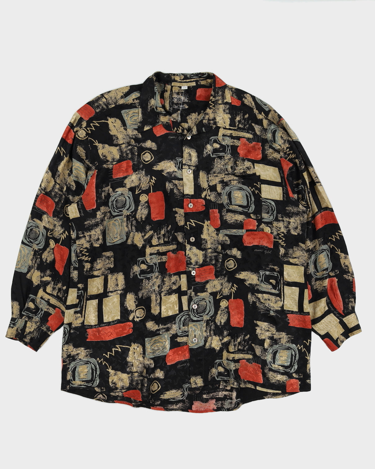 Vintage 90s Goldrys Abstract Print Shirt - XL