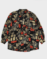 Vintage 90s Goldrys Abstract Print Shirt - XL