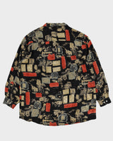 Vintage 90s Goldrys Abstract Print Shirt - XL
