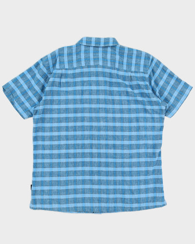 Patagonia Blue Organic Cotton & Hemp Shirt - XL