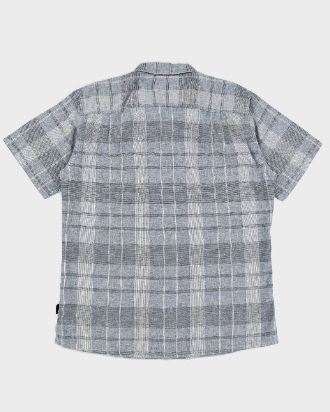 Patagonia Grey Organic Cotton &amp; Hemp Plaid Shirt - L