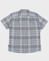 Patagonia Grey Organic Cotton &amp; Hemp Plaid Shirt - L