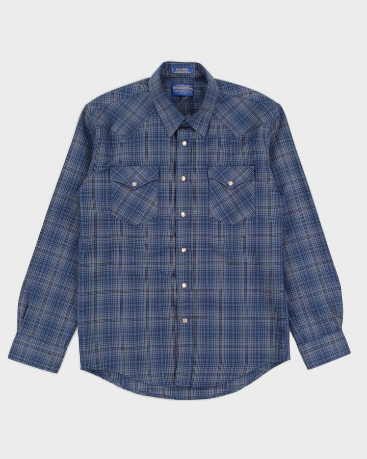 Pendleton Blue Plaid Shirt - M