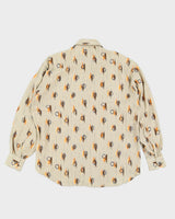 Vintage Pronto Uomo Beige Pocket Shirt - XL