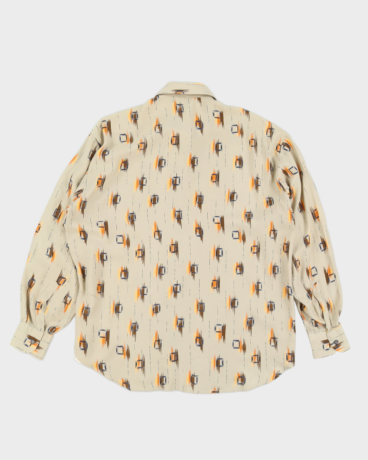 Vintage Pronto Uomo Beige Pocket Shirt - XL