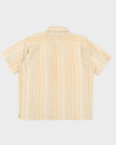 Patagonia Yellow Stripe Cotton Shirt - L