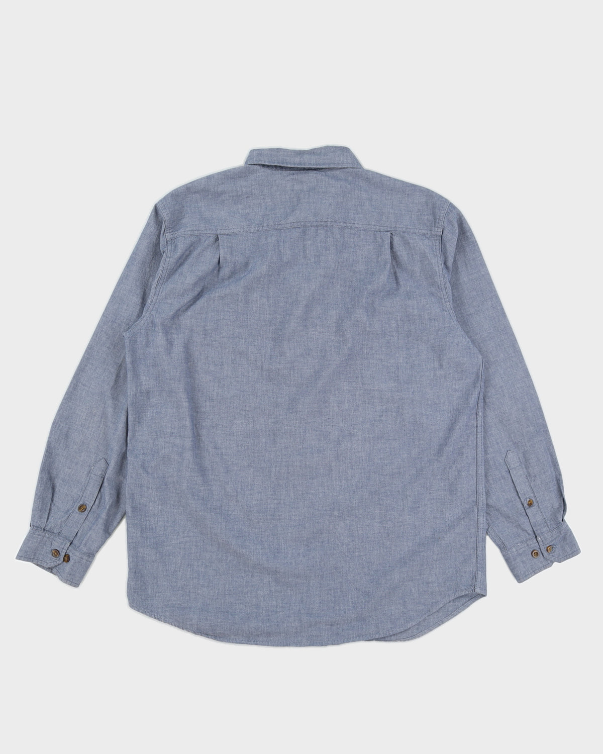 Carhartt Men's Blue Double Pocket Shirt - L