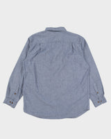 Carhartt Men's Blue Double Pocket Shirt - L