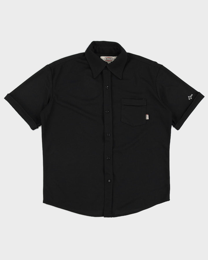 Y2K 00s BC Ethic Black Woven Shirt - L