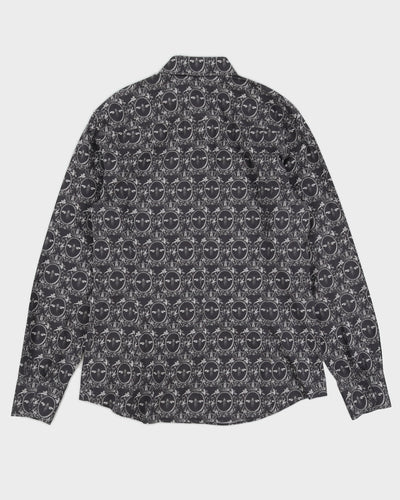 Dolce & Gabbana Grey Printed Dress Shirt - L