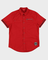 Y2K 00s Guess Red Bowling Shirt - M