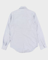 Giorgio Armani Blue Printed Dress Shirt - M