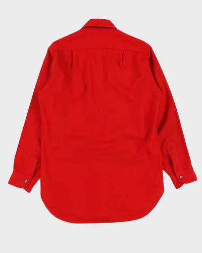 Vintage 70s Pendleton Red Wool Shirt - L